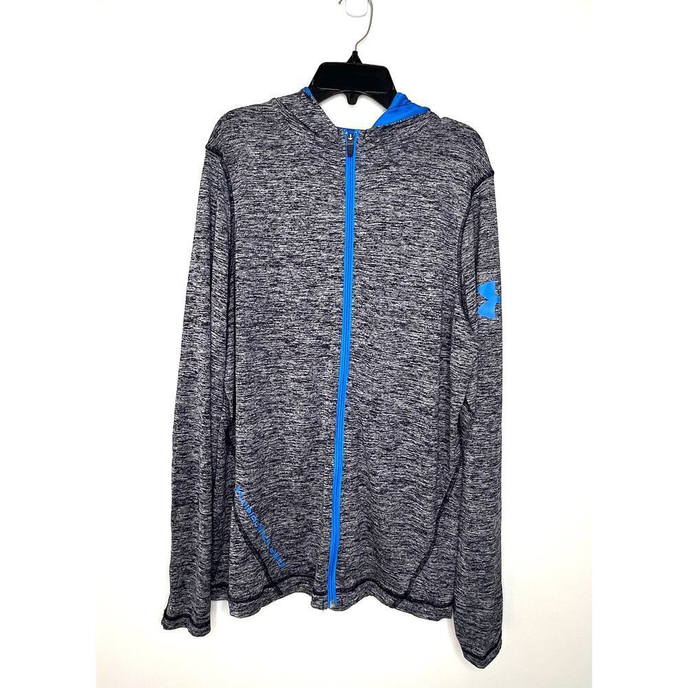 Under Armour Men's HeatGear Full-Zip Hooded Jacket Sz S Loose Fit Running Active